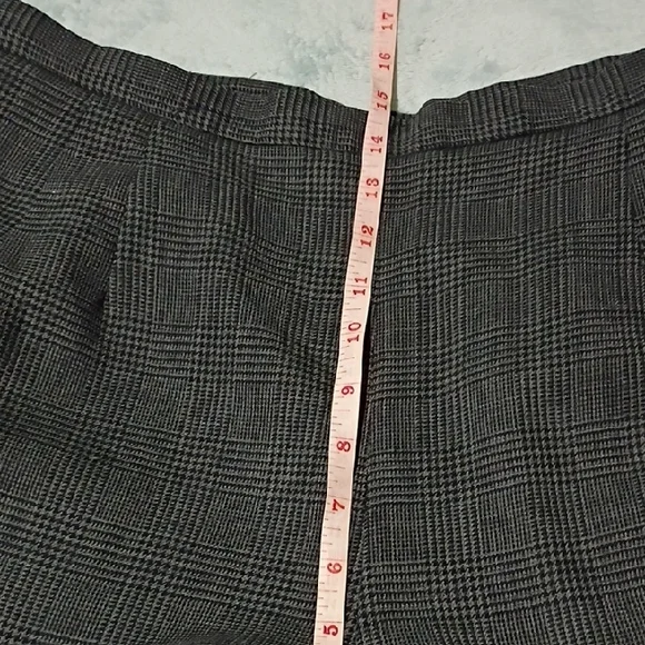 Talbots Charcoal Checkered Pants - Picture 5 of 10